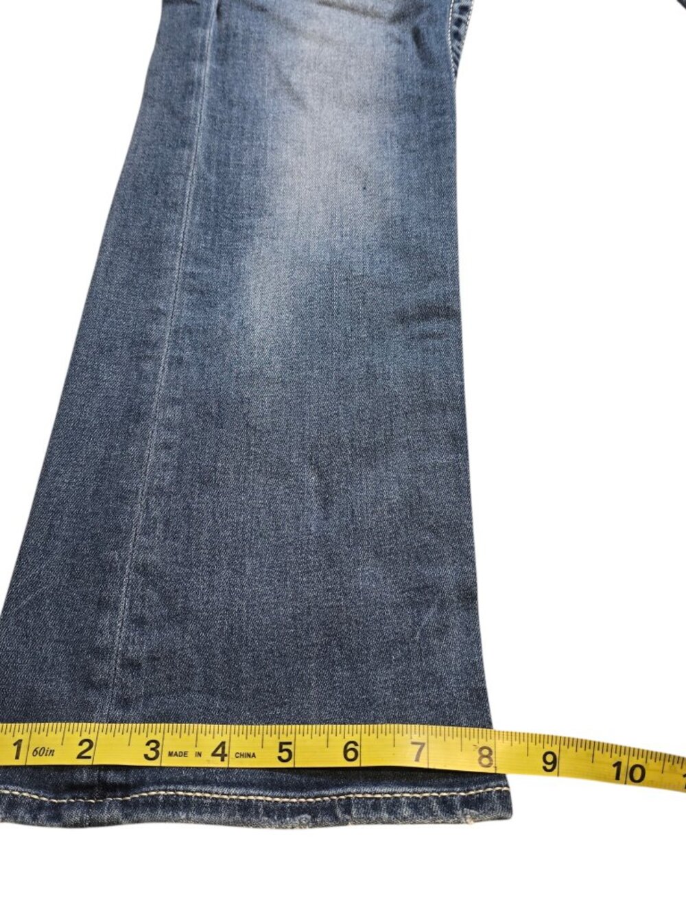 Vigoss Women’s Y2K Low Rise Heritage Fit Slim Boot Cut Mid Wash Jeans 8 - Picture 7 of 16